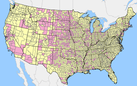 West nile virus map